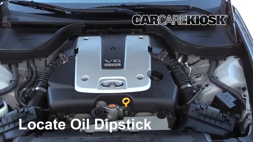 2015 Infiniti Q40 3.7L V6 Oil Check Oil Level